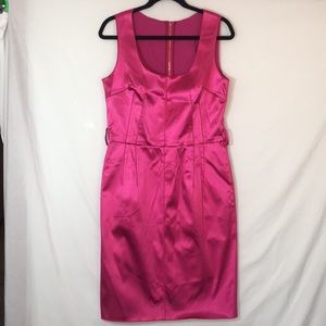Dolce & Gabbana Fuchsia Satin Eve Dress Sz 46